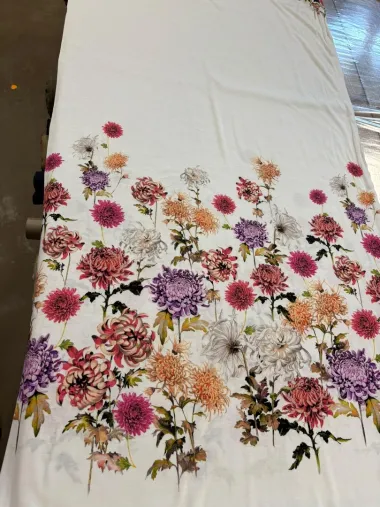 -Panell – Jersey – Blumenmuster – 1,20 Meter – mehrfarbig – JT879 - Panell – Jersey – Blumenmuster – 1,20 Meter – mehrfarbig – JT879