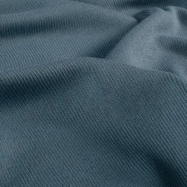-Gebreide stof - heavy knit cotton - staalblauw - 25400-006 - Gebreide stof - heavy knit cotton - staalblauw - 25400-006