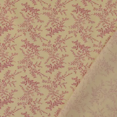 -Katoenen stof - poplin - bladeren - oudroze - 60692-014 - Katoenen stof - poplin - bladeren - oudroze - 60692-014