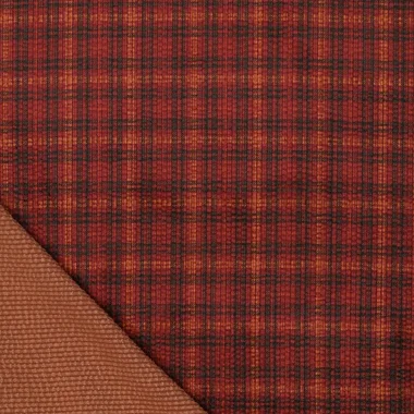 -Ribcord stof - corduroy - stretch - digitaal checks - rood - 23031-405 - Ribcord stof - corduroy - stretch - digitaal checks - rood - 23031-405