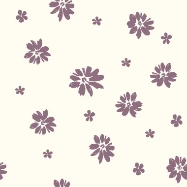 -Tricot stof - bloemen - gebroken wit - 23510-051 - Tricot stof - bloemen - gebroken wit - 23510-051