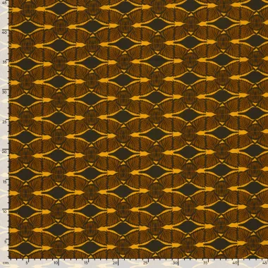 -Tricot stof - French Terry - abstract - bruin - 24525-056 - Tricot stof - French Terry - abstract - bruin - 24525-056