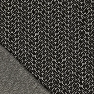 -Gebreide stof - jacquard lurex - fantasie - donkerblauw - 21127-690 - Gebreide stof - jacquard lurex - fantasie - donkerblauw - 21127-690