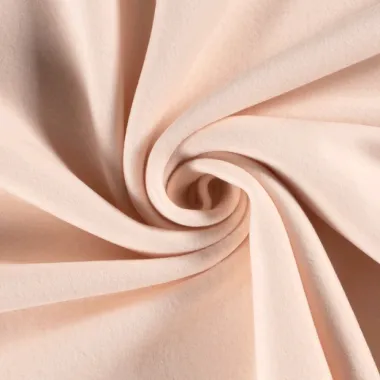 -Fleece stof - fleece katoen brushed - licht zalmroze - 10004-111 - Fleece stof - fleece katoen brushed - licht zalmroze - 10004-111