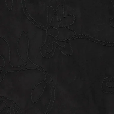 -Embroidery stof - scuba suede - bloemen - zwart - 23211-999 - Embroidery stof - scuba suede - bloemen - zwart - 23211-999