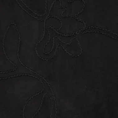 -Embroidery stof - scuba suede - bloemen - zwart - 23211-999 - Embroidery stof - scuba suede - bloemen - zwart - 23211-999
