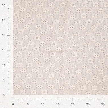 -Kant stof - bloemetjes - wit - 4/K47139-500 - Kant stof - bloemetjes - wit - 4/K47139-500