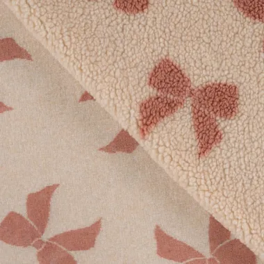 -Teddy stof - jacquard - strikken - zand - 4/K80405-520 - Teddy stof - jacquard - strikken - zand - 4/K80405-520