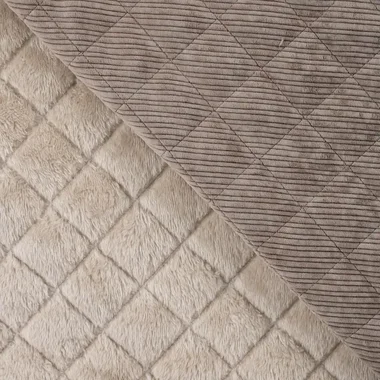 -Doorgestikte stof - corduroy quilt - beige - 4/Q22943-540 - Doorgestikte stof - corduroy quilt - beige - 4/Q22943-540