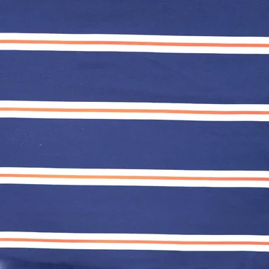 -Tricot stof - French Terry - yarn dyed - strepen - royal blue - 4/47142-970 - Tricot stof - French Terry - yarn dyed - strepen - royal blue - 4/47142-970
