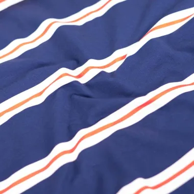 -Tricot stof - French Terry - yarn dyed - strepen - royal blue - 4/47142-970 - Tricot stof - French Terry - yarn dyed - strepen - royal blue - 4/47142-970