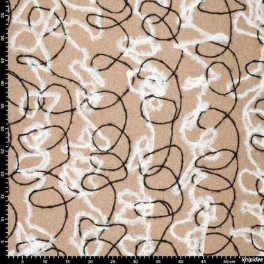 -Embroidery stof - mantelstof - swirl firenze - naturel - 23069-098 - Embroidery stof - mantelstof - swirl firenze - naturel - 23069-098