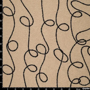 -Embroidery stof - bouclé mantelstof - lana fantasia - naturel - 23072-098 - Embroidery stof - bouclé mantelstof - lana fantasia - naturel - 23072-098