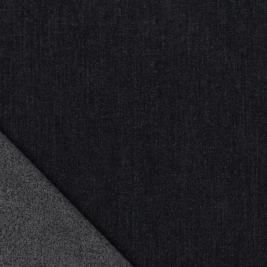 -Stretch stof - chenille - jeans look - donkerblauw - 90183-600 - Stretch stof - chenille - jeans look - donkerblauw - 90183-600