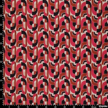 -Tricot stof - punta di roma - retro - roze - 23021-870 - Tricot stof - punta di roma - retro - roze - 23021-870