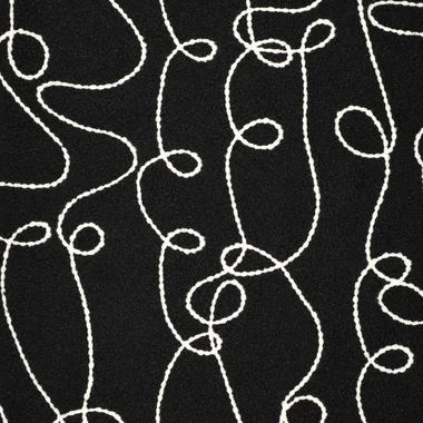 -Embroidery stof - bouclé mantelstof - lana fantasia - zwart - 23072-999 - Embroidery stof - bouclé mantelstof - lana fantasia - zwart - 23072-999