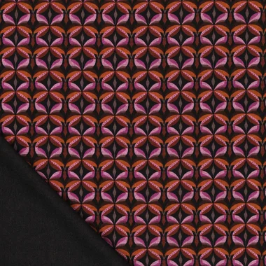 -Tricot stof - punta di roma - diamond stars - paars - 23019-805 - Tricot stof - punta di roma - diamond stars - paars - 23019-805