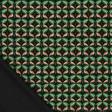 -Tricot stof - punta di roma - diamond stars - groen - 23019-307 - Tricot stof - punta di roma - diamond stars - groen - 23019-307