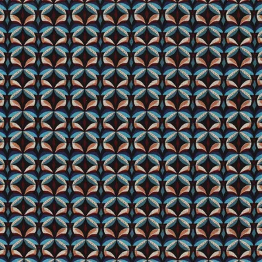 -Tricot stof - punta di roma - diamond stars - blauw - 23019-670 - Tricot stof - punta di roma - diamond stars - blauw - 23019-670