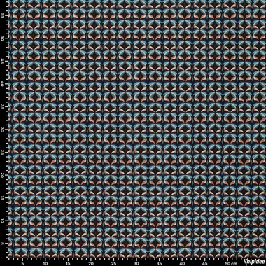 -Tricot stof - punta di roma - diamond stars - blauw - 23019-670 - Tricot stof - punta di roma - diamond stars - blauw - 23019-670