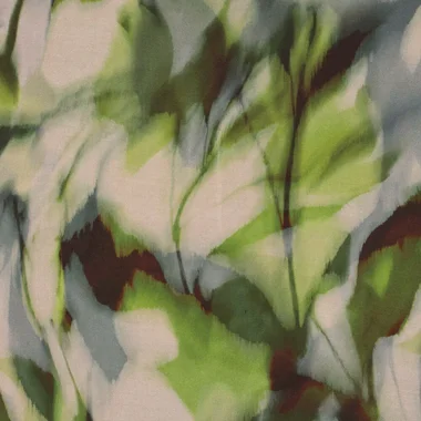 -Viscose stof - mix - bladeren - groen - 23039-315 - Viscose stof - mix - bladeren - groen - 23039-315