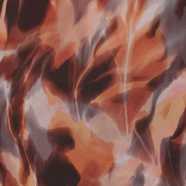 -Viscose stof - mix - bladeren - terra - 23039-445 - Viscose stof - mix - bladeren - terra - 23039-445