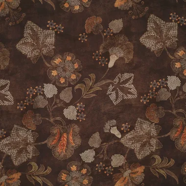 -Viscose stof - mix - bloemen - bruin - 23040-105 - Viscose stof - mix - bloemen - bruin - 23040-105