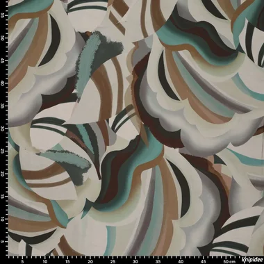 -Viscose stof - mix - fantasie - groen multi - 23042-200 - Viscose stof - mix - fantasie - groen multi - 23042-200