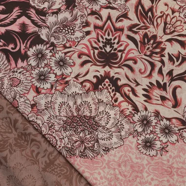 -Viscose stof - mix - bloemetjes - lichtroze - 23043-875 - Viscose stof - mix - bloemetjes - lichtroze - 23043-875