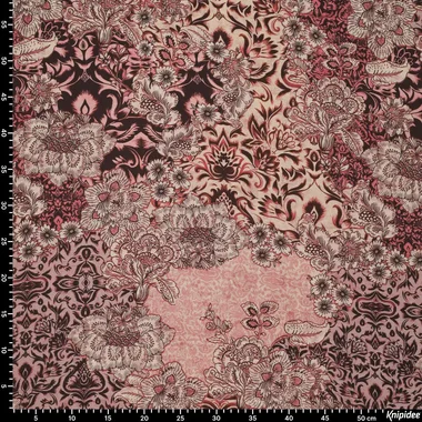 -Viscose stof - mix - bloemetjes - lichtroze - 23043-875 - Viscose stof - mix - bloemetjes - lichtroze - 23043-875