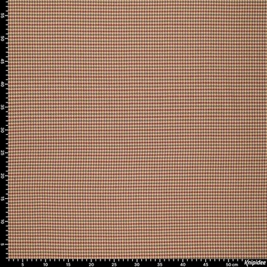 -Licht rekbare stof - pied de poule - rood - 23229-400 - Licht rekbare stof - pied de poule - rood - 23229-400