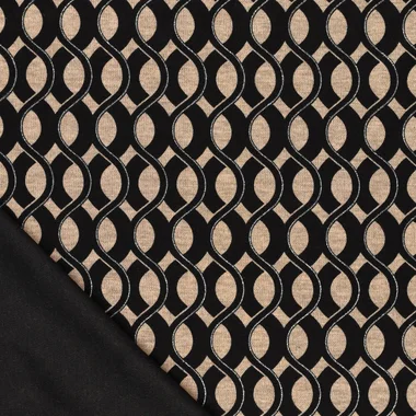 -Tricot stof - punta di roma - sparkle richia - zwart - 23244-999 - Tricot stof - punta di roma - sparkle richia - zwart - 23244-999