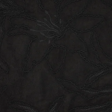 -Embroidery stof - suèdine - super suede florio - zwart - 23066-999 - Embroidery stof - suèdine - super suede florio - zwart - 23066-999