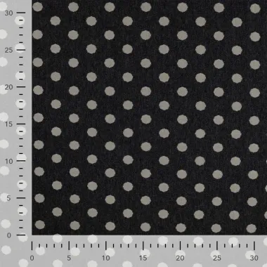 -Stretch stof - jacquard - stippen - donkergrijs - Q22905-650 - Stretch stof - jacquard - stippen - donkergrijs - Q22905-650