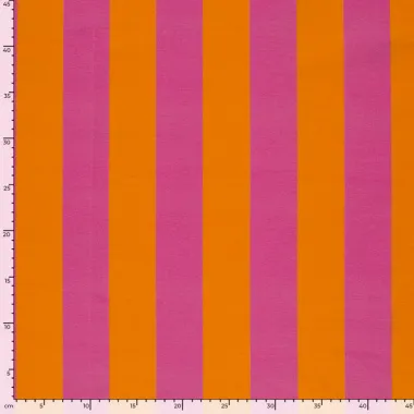 -Tricot stof - French Terry - digitaal strepen - oranje - 26817-036 - Tricot stof - French Terry - digitaal strepen - oranje - 26817-036