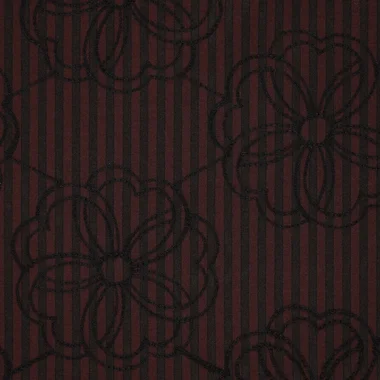 -Embroidery stof - seersucker - bloemen - donkerbruin - 23047-101 - Embroidery stof - seersucker - bloemen - donkerbruin - 23047-101