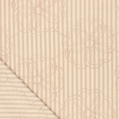 -Embroidery stof - seersucker - bloemen - naturel - 23047-179 - Embroidery stof - seersucker - bloemen - naturel - 23047-179