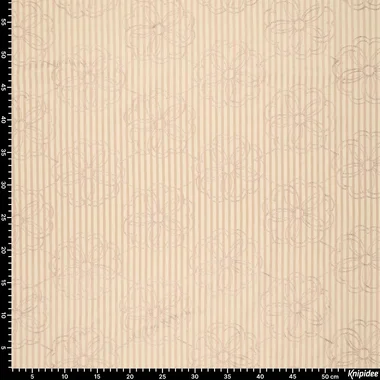 -Embroidery stof - seersucker - bloemen - naturel - 23047-179 - Embroidery stof - seersucker - bloemen - naturel - 23047-179
