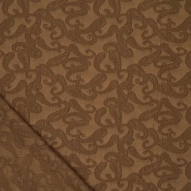 -Viscose stof - belissi gucco - paisley - bruin - 23049-100 - Viscose stof - belissi gucco - paisley - bruin - 23049-100