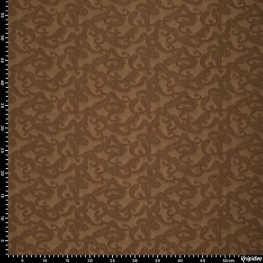 -Viscose stof - belissi gucco - paisley - bruin - 23049-100 - Viscose stof - belissi gucco - paisley - bruin - 23049-100