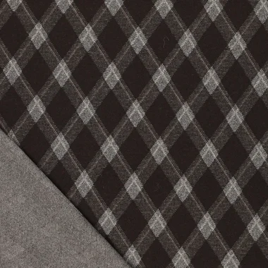 -Stretch stof - jacquard - wiebers - donkerbruin - 23235-101 - Stretch stof - jacquard - wiebers - donkerbruin - 23235-101