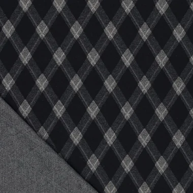 -Stretch stof - jacquard - wiebers - donkerblauw - 23235-601 - Stretch stof - jacquard - wiebers - donkerblauw - 23235-601