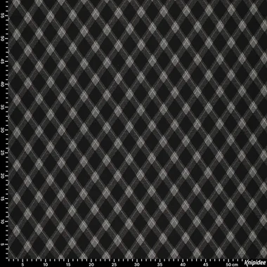 -Stretch stof - jacquard - wiebers - zwart - 23235-998 - Stretch stof - jacquard - wiebers - zwart - 23235-998