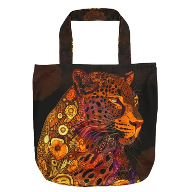 -Paneel stof - canvas paneel voor tas - golden leopard - KN10004 - Paneel stof - canvas paneel voor tas - golden leopard - KN10004