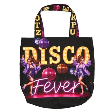 -Paneel stof - canvas paneel voor tas - disco fever - KN10001 - Paneel stof - canvas paneel voor tas - disco fever - KN10001