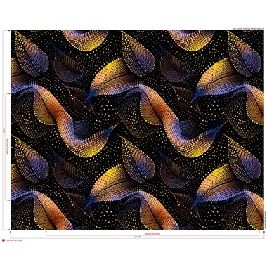 -Tricot stof - moon leaf - geel - KN10021-08 - Tricot stof - moon leaf - geel - KN10021-08