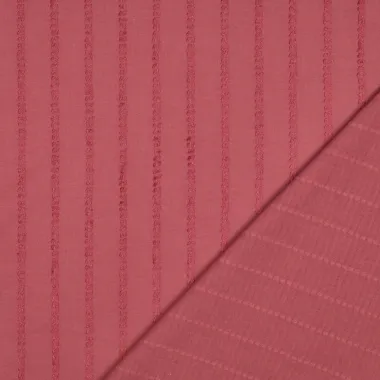 -Katoenen stof - voile - dobby stripes - mauve - 4774-002 - Katoenen stof - voile - dobby stripes - mauve - 4774-002
