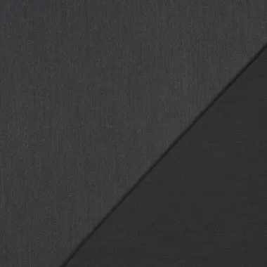 -Stretch stof - gabardine folie - gemêleerd - zwart - 4853-001 - Stretch stof - gabardine folie - gemêleerd - zwart - 4853-001
