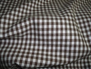-Katoen stof - Boerenbont ruit (0,4 cm) - donkerbruin - 5582-055 op=op - Katoen stof - Boerenbont ruit (0,4 cm) - donkerbruin - 5582-055 op=op