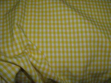 -Katoen stof - Boerenbont ruit (0,4 cm) - geel - 5582-035 op=op - Katoen stof - Boerenbont ruit (0,4 cm) - geel - 5582-035 op=op